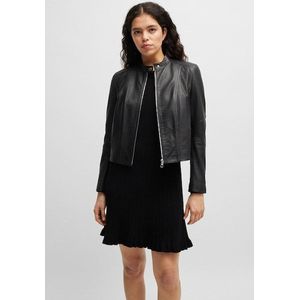 BOSS ORANGE Lederjacke »C_Saleste«, mit Stehkragen