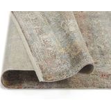 OCI DIE TEPPICHMARKE Teppich »BESTSELLER CAVA«, rechteckig, 8 mm Höhe, Glanz Viskose, mit Fransen, Hoch Tief Struktur, Vintage, Wohnzimmer