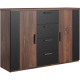 INOSIGN Schubkastenkommode »Sigma, Breite 132 cm, moderne Schubladenkommode, Made in Europe«, Kommode viel Stauraum, Einlegeböden verstellbar, Anrichte