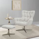 INOSIGN Drehsessel »VERGAS Ohrensessel mit Hocker im Set«, Relaxsessel mit 360-Grad-Drehfunktion u. Hocker, Web-Stoff