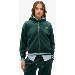 Superdry Kapuzensweatjacke »COUNTRY CLUB VELOUR ZIP HOOD«