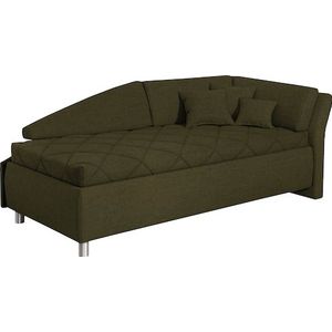 alina Schlafsofa »Lindsay«, Bettkasten, Zierkissen-Set aus: 2 Stk. 40x40cm, 1 Stk. 30x30cm