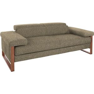 W.SCHILLIG 2-Sitzer »finn«, German Design Award 2016, Fußgestell Nussbaum natur, Breite 210 cm