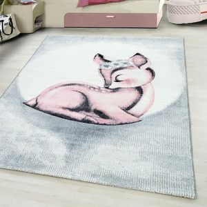 Ayyildiz Teppiche Kinderteppich »Bambi 850«, rechteckig, 11 mm Höhe, auch in rund, Rehkitz Motiv, Kurzflor