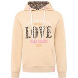 Zwillingsherz Hoodie »""Wild Love""«, mit Wording Leo Love und Stickerei