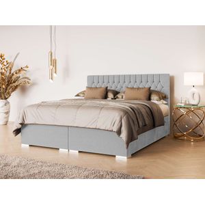 Leonique Polsterbett »ALIY mit Matratze und Topper, in 3 Breiten (140, 160 und 180 cm)«, Boxspringbett mit Kopfteil, Bettkasten, Matratze (BFK/TFK) und Topper