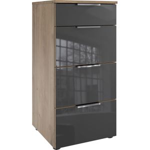 Wimex Schubkastenkommode »Level36 C by fresh to go«, mit Glaselementen auf der Front, soft-close Funktion, 41cm breit