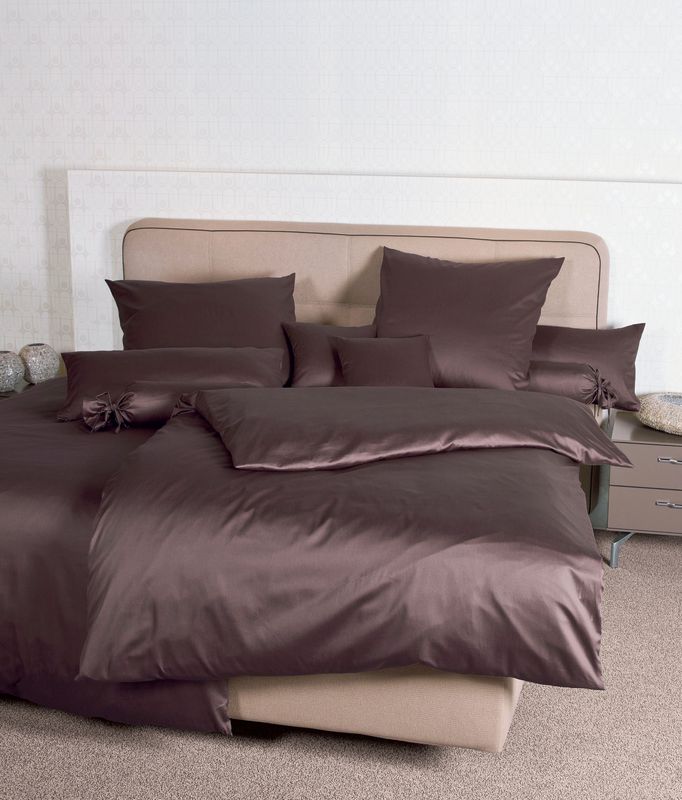 Janine Bettwäsche »Colors 31001«, (2 tlg.), in Mako Satin Qualität aus 100% Baumwolle, Bett- und Kopfkissenbezug mit Reißverschluss, pflegeleicht, feinfädig, MADE IN GREEN zertifiziert