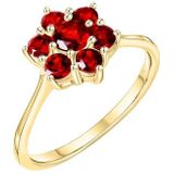 Fascination by Ellen K. Fingerring »585/- Gelbgold Granat«