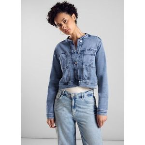 STREET ONE Jeansblazer, kurz und mit Brusttaschen