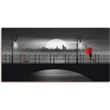 Artland Wandbild »Die Brücke im Regen«, Brücken, (1 St.), als Leinwandbild, Poster in verschied. Größen