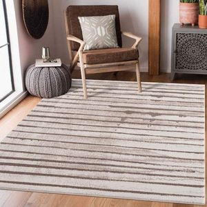 Carpet City Teppich »Moda«, rechteckig, 11 mm Höhe, Kurzflor, Streifen-Muster, Weicher Flor
