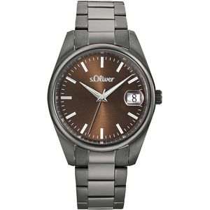 s.Oliver Quarzuhr »2033529«, Armbanduhr, Herrenuhr, Datum