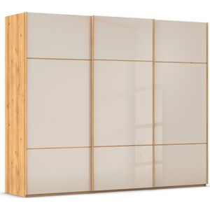 rauch Schwebetürenschrank »Kleiderschrank Schrank Garderobe Schlafzimmerschrank SCALE-TRIO«, edle dreigeteilte Front mit 2 Zierleisten Glasfront MADE IN GERMANY
