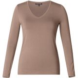 Base Level Langarmshirt, mit V-Ausschnitt