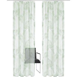 my home Gardine »Paula«, (1 St.), Halbtransparent, Voile, Polyester