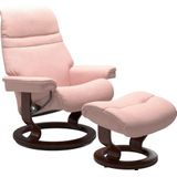 Stressless® Relaxsessel »Sunrise«, (Set, Relaxsessel mit Hocker), mit Classic Base, Größe L, Gestell Braun