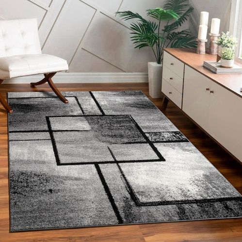Paco Home Teppich »Mondial 107«, rechteckig, 13 mm Höhe, Kurzflor, modernes abstraktes Design
