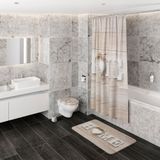 Sanilo Badaccessoire-Set »Home«, (Komplett-Set, 3 tlg.), bestehend aus WC-Sitz, Badteppich und Waschbeckenstöpsel