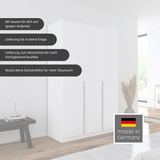 rauch Drehtürenschrank »Kleiderschrank Schrank Garderobe AGORDO mit Dekor- oder Hochglanzfront«, (in zwei Griff-Farben), durchdachte Innenausstattung, in 6 Breiten und 2 Höhen MADE IN GERMANY