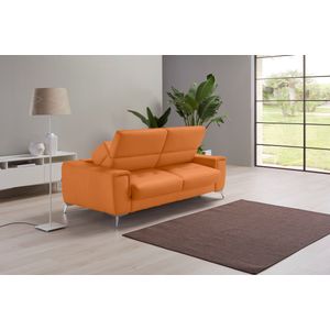 Egoitaliano Schlafsofa »Francine, Designsofa, Loungesofa mit Dauerschlaffunktion, Bettfunktion«, hochwertiger Metallbettrahmen & Matratze, Kopfteil manuell verstellbar