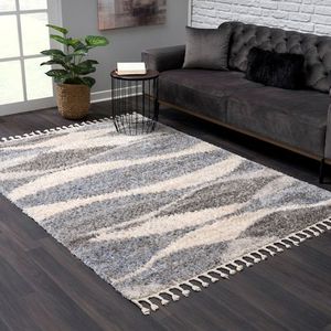 Sanat Hochflor-Teppich »Versay 1505«, rechteckig, 45 mm Höhe, Wohnzimmer, Langflor, Shaggy Teppich
