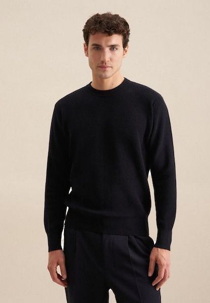 seidensticker Strickpullover, Rundhals Uni