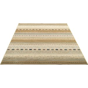 Gino Falcone Teppich »Cherina GF-132«, rechteckig, 8 mm Höhe, Ethno Design, gestreift, leichter Glanz, 100 % Viskose, Wohnzimmer
