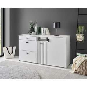 INOSIGN Sideboard »Hudson«, in moderner Trendfarbe, Griffe aus Metall (Schwarz), Breite 150 cm