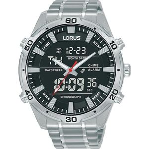 LORUS Chronograph, Armbanduhr, Quarzuhr, Herrenuhr, analog, digital, Stoppfunktion, Datum