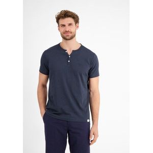 LERROS Henleyshirt »LERROS Serafino-Shirt in unifarbener Strukturware«