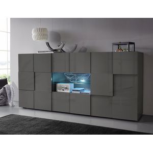 INOSIGN Sideboard »Dama Breite 181, Kommode 2 Türen u. 2 Schubkästen, Anrichte«, Front in 3D-Optik, viel Stauraum, verschiedene Farben