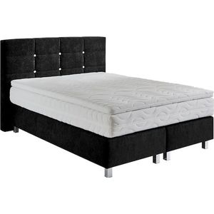 Westfalia Schlafkomfort Boxspringbett, mit Knöpfen in Kristalloptik, wahlweise mit Topper