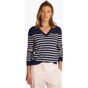 Tommy Hilfiger V-Ausschnitt-Pullover, mit Logo-Stickerei