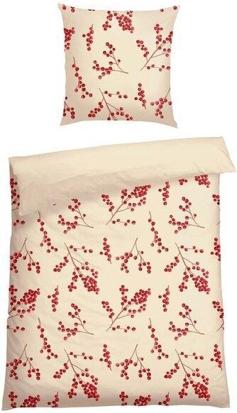 Schiesser Wendebettwäsche »Rowan aus weicher Baumwolle in wunderschönem Beerenprint«, Made in Green