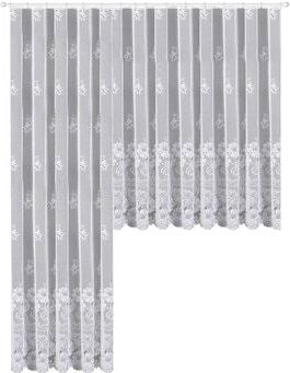 Weckbrodt Gardine »Rostock«, (1 St.), Jacquard, strukturiert, Allover, Motiv, Bordüre, nach Maß, Store