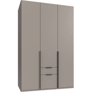 Wimex Drehtürenschrank »Mugano, 135 oder 180cm breit, 208 oder 236cm hoch, Made in Germany«, (mit langen Griffstangen aus Metall), wahlweise mit oder ohne Spiegel, mit Schubladen