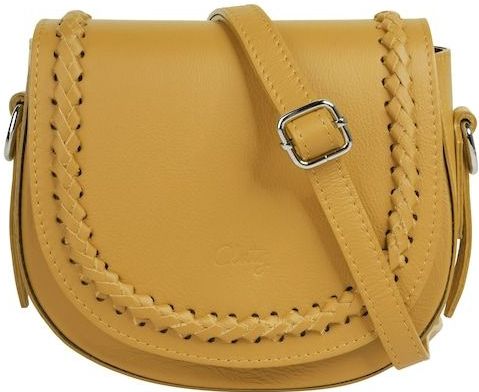Cluty Umhängetasche, echt Leder, Made in Italy