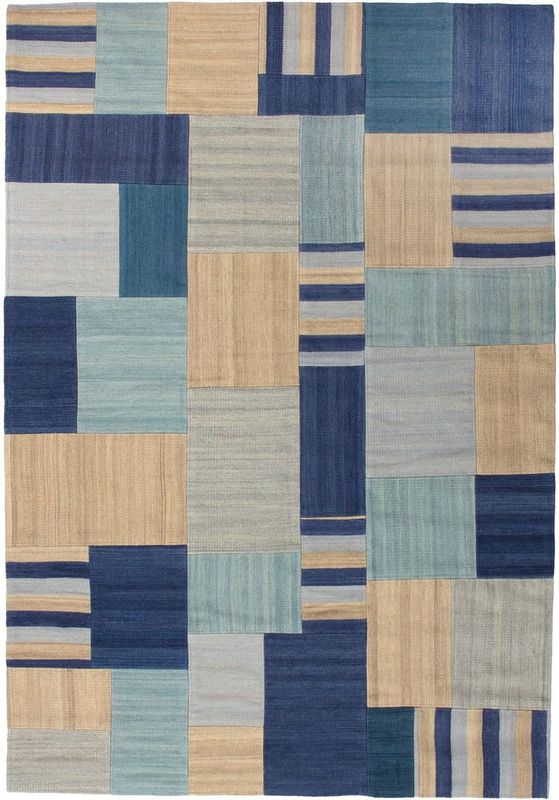 Kayoom Teppich »Radical 315«, rechteckig, 15 mm Höhe, Handgewebter Jacquard Kilim, hochwertige Materialmischung.