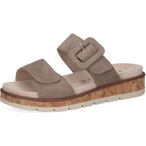 Caprice Pantolette, Keilabsatz, Sommerschuh, Bequemschuh mit Zierschnalle