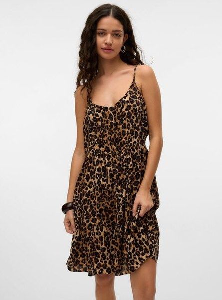 Vero Moda Trägerkleid »VMBUMPY SHORT SINGLET DRESS WVN GA NOOS«