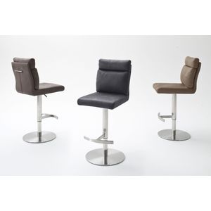 MCA furniture Bistrostuhl »RABEA«, Polyester, Bodenplatte rund, 360° drehbar, Sitzhöhe einstellbar von 53-78 cm