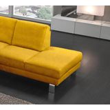 Egoitaliano Ecksofa »Shakira, Design und Sitzkomfort auf hohem Niveau, tolle Details«, mit Ottomane, L-Form, elegante Metallfüße