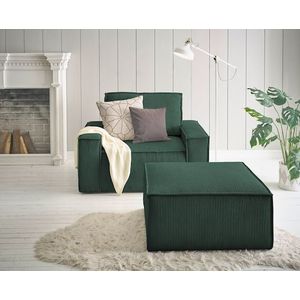 Home affaire Sessel »SHERWOOD«, Loveseat und Hocker im Set, passend zur Polster-Serie SHERWOOD