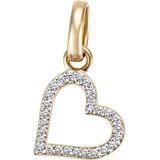 Firetti Kettenanhänger »Schmuck Geschenk Silber 925 Halsschmuck Anhänger Herz ""LIEBE""«, mit Zirkonia (synth.)