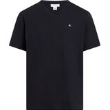 Calvin Klein Jeans T-Shirt »SS SMOOTH CTTN SOLID VNECK TEE«, mit Logostickerei