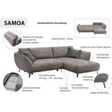 exxpo - sofa fashion Ecksofa »Samoa, bequem und modern, mit Easy-Lift-Bettfunktion, L-Form«, Ecksofa Samoa, inkl. Bettfunktion, Bettkasten und Rückenkissen