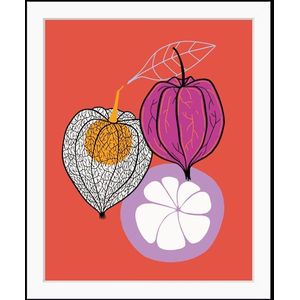 queence Bild »Franziska«, Obst-Obst Bilder-Kunst-Lebensmittel, HD Premium Poster-Druck inkl. Holzrahmen