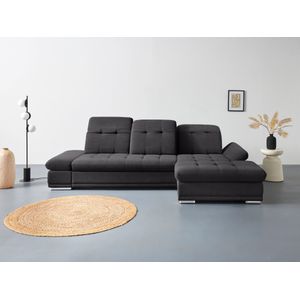 COTTA Ecksofa »Holiday L-Form mit Sitztiefen-, Armteil- und Kopfteilverstellung«, wahlweise mit Bettfunktion inkl. Bettkasten