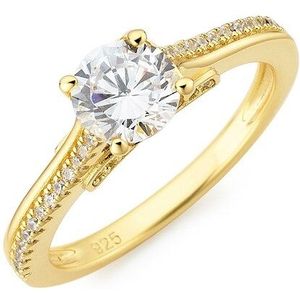 Firetti Fingerring »Schmuck Geschenk Silber 925 Silberring Verlobungsring«, mit Zirkonia (synth.)